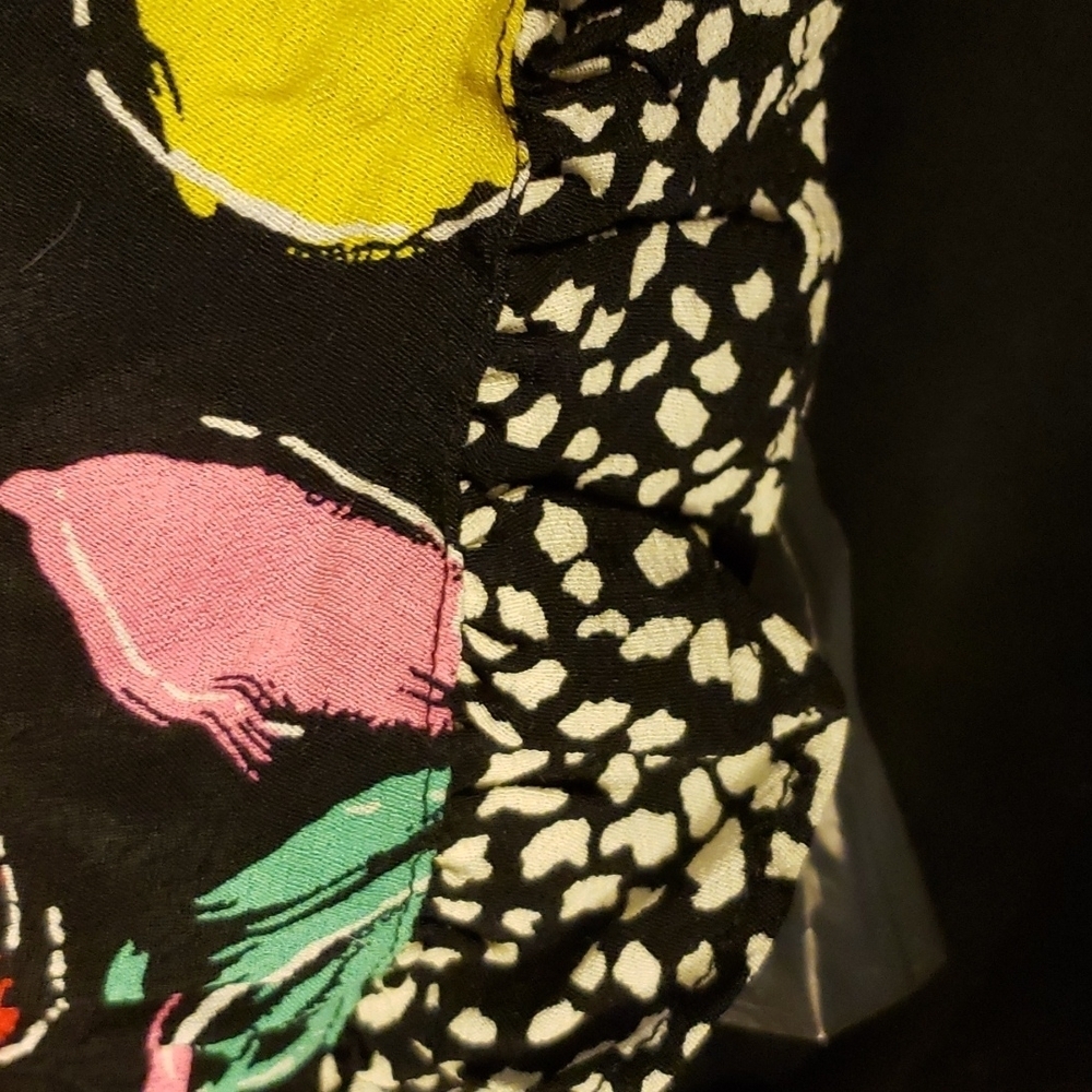 Rixo Floral Off Shoulder Puff Sleeve Dress Size 0 - Picture 8 of 10